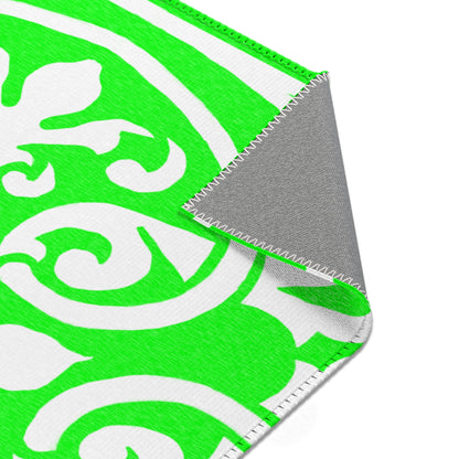 Scrollwork Indoor/Outdoor Rug Bright Green