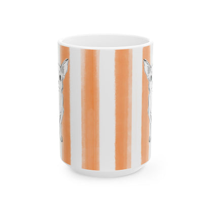 Dogi Fun Mug with Orange Stripes