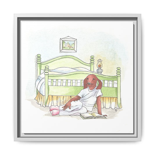 Dogi Fun Matte Canvas Framed