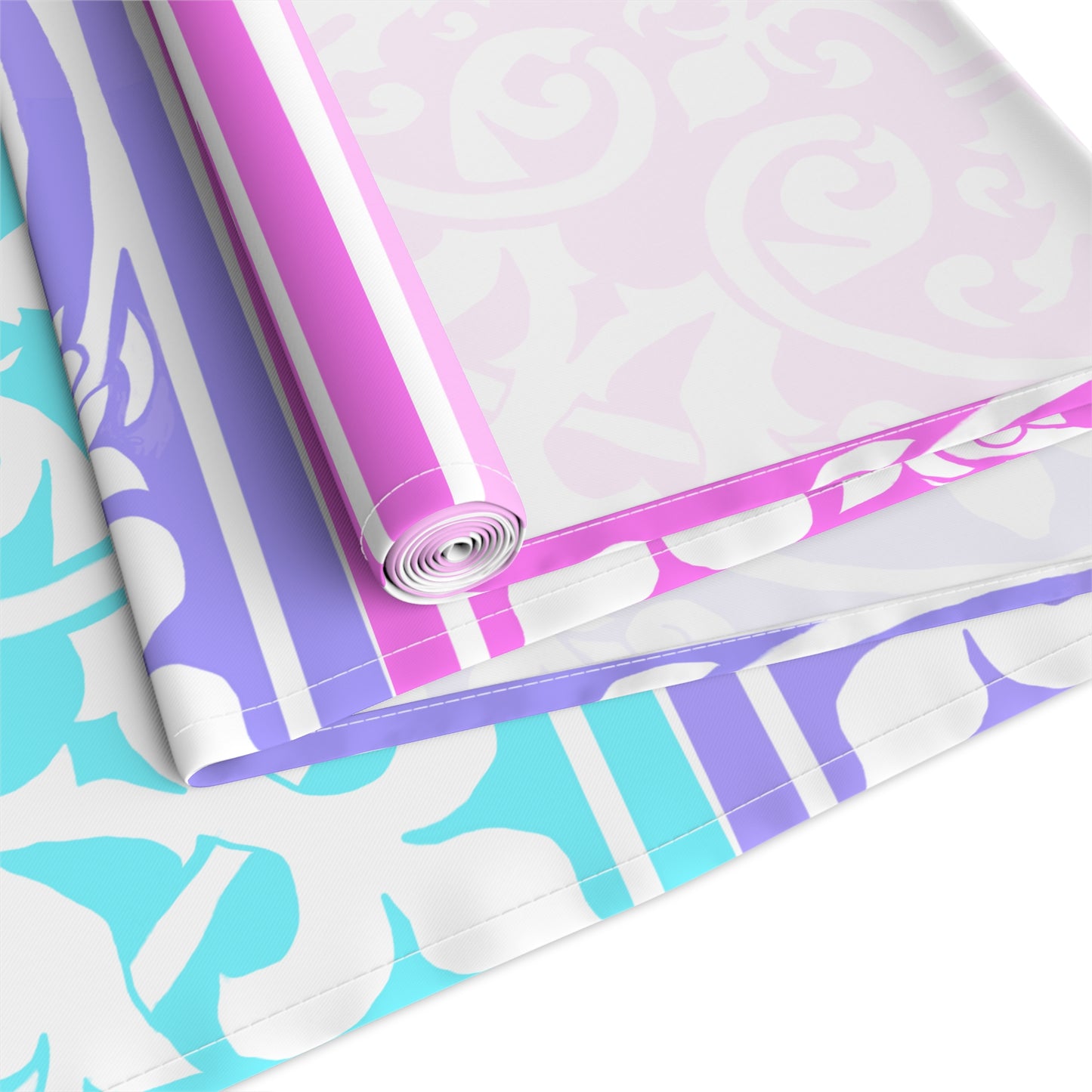Table Runner Scroll Work Art (Cotton or Poly)