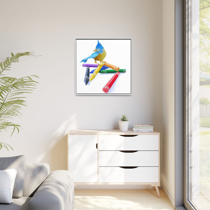 Jolly Birds Matte Canvas Framed