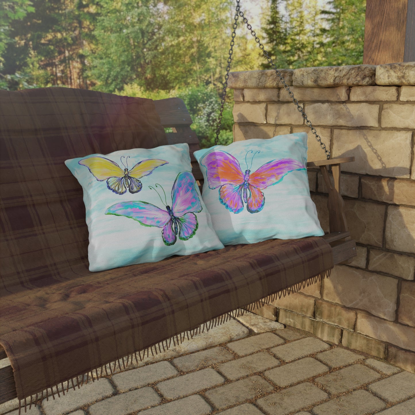 Outdoor Pillows Butterfly Flutter