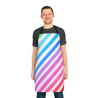 Aprons Watercolor Diagonal Stripes