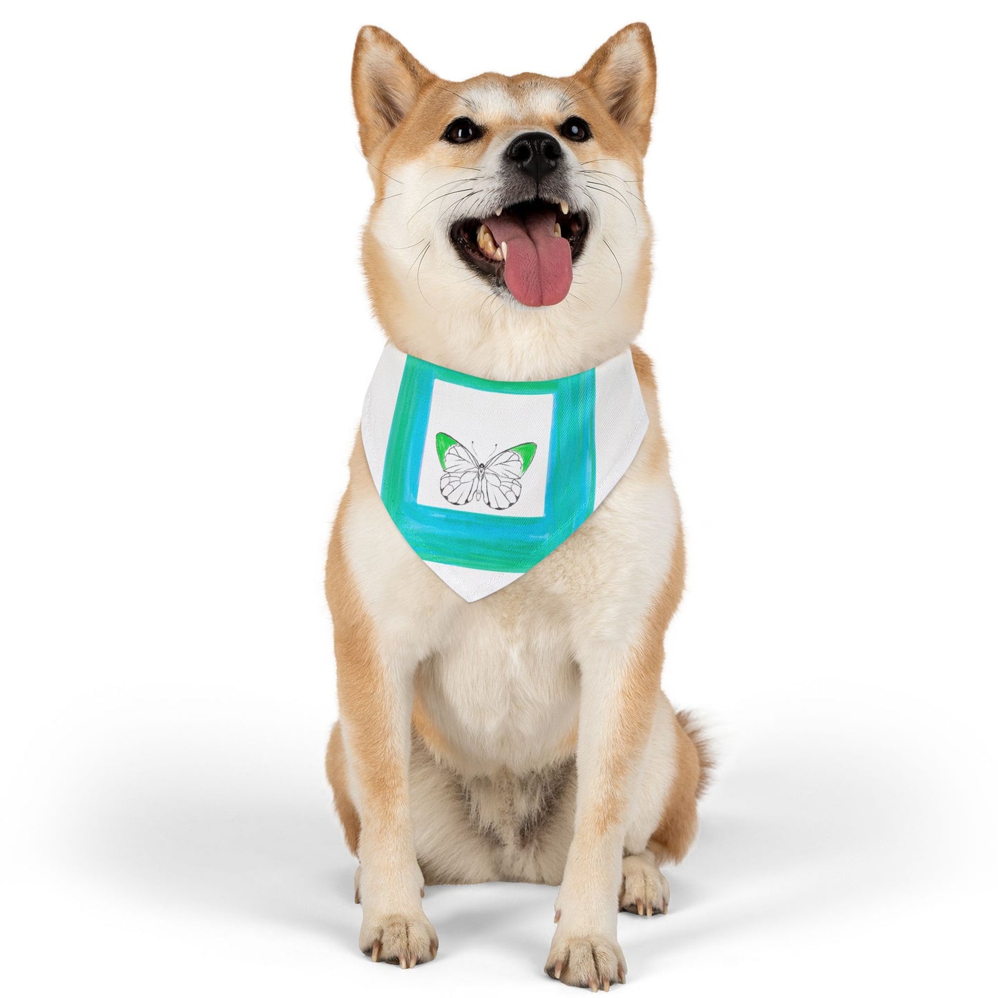 Pet Bandana Collar Colorful Flutter Charm
