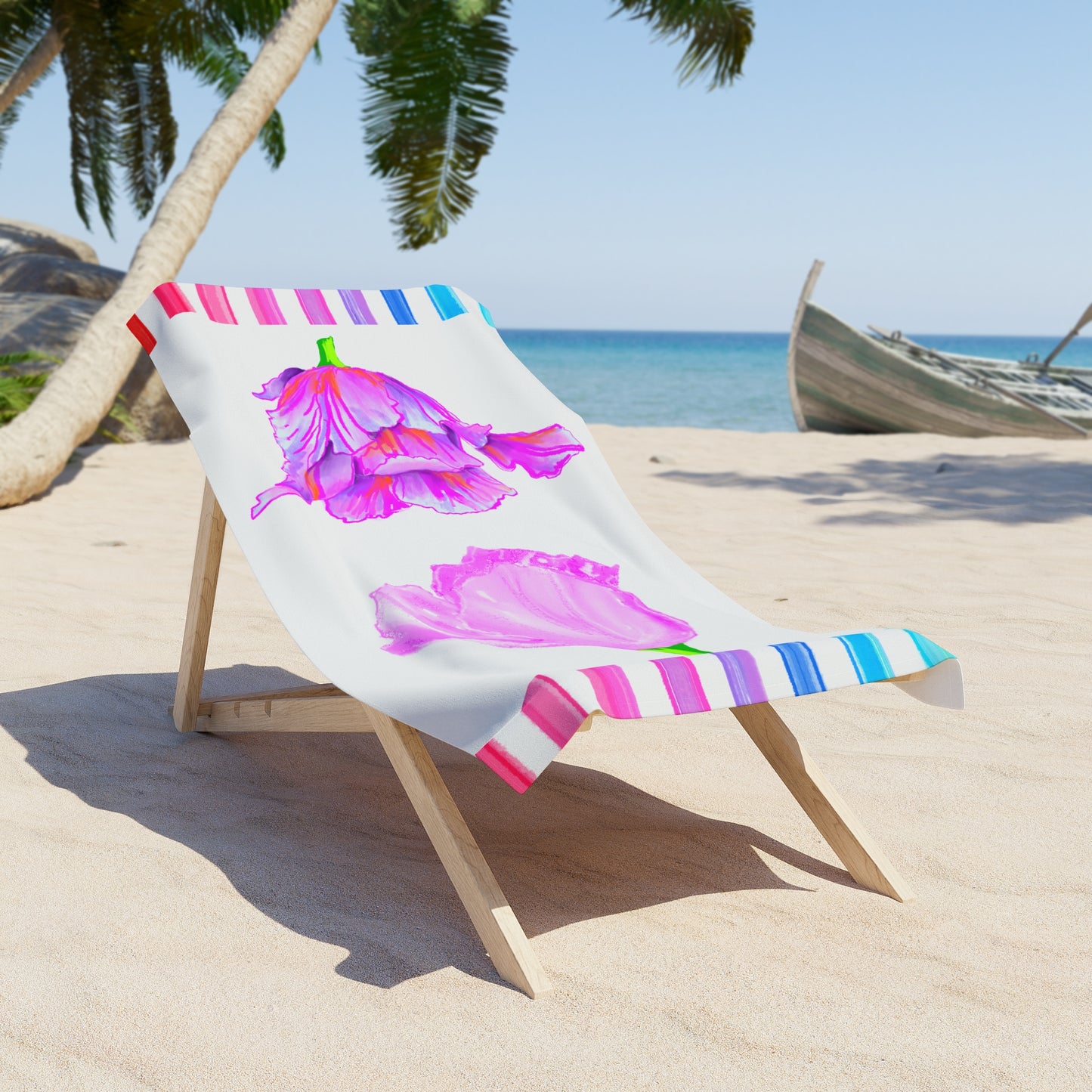 Towels Tulip Love Beach or Bath Towel