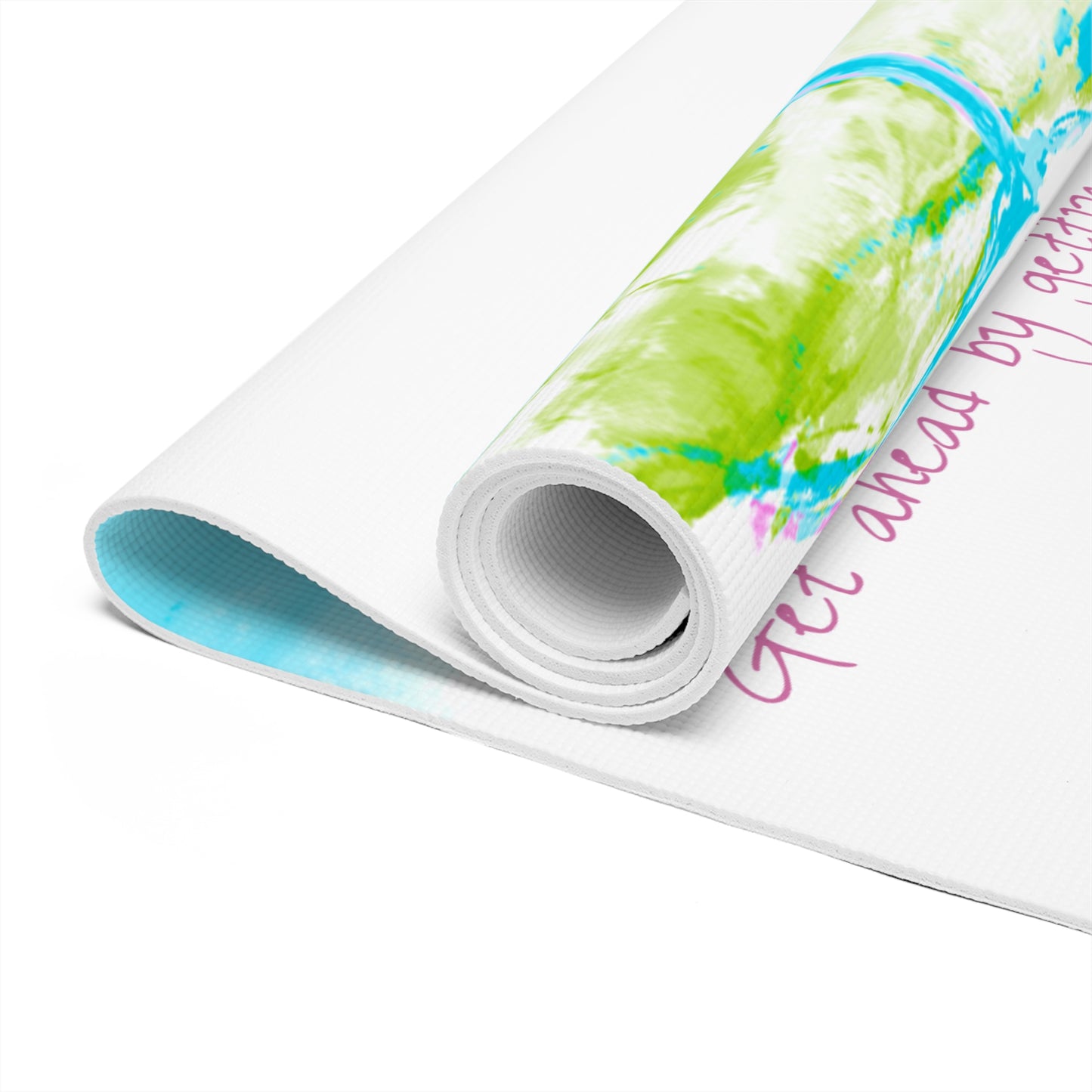 Joyful Landscape Exercise Mat Get ahead by getting started