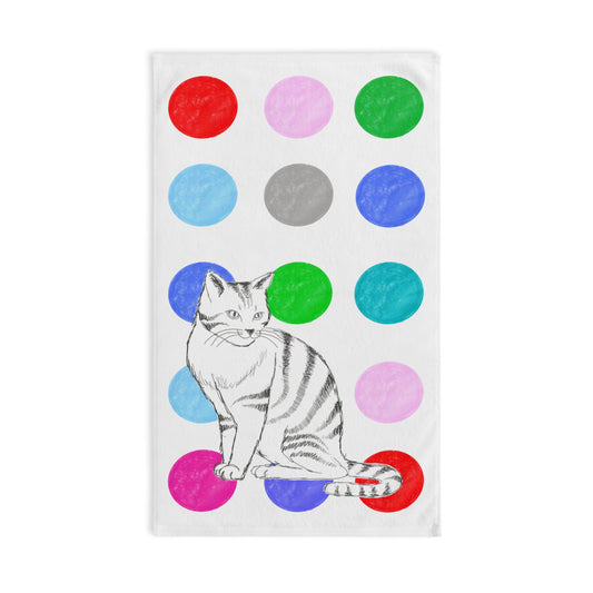 Kitty Fun Hand Towel Multi-Color