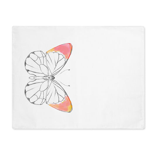 Placemat, 1pc Lucy Butterfly Coral