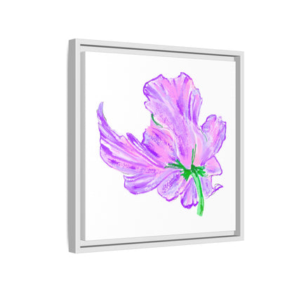 Dancing Tulips Matte Canvas, Framed (Multi-color) Lilac