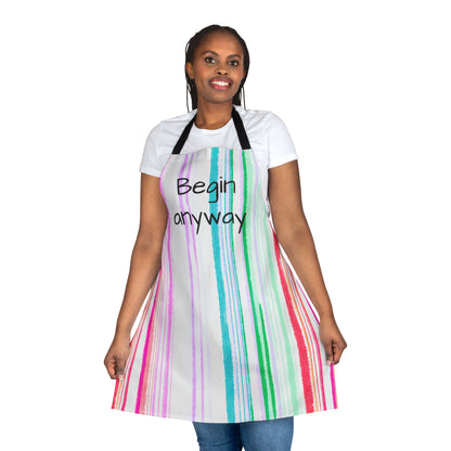 Watercolor Stripes Apron  Begin Away