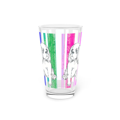 Dogi Fun Pint Glass, 16 oz Cocker Spaniel