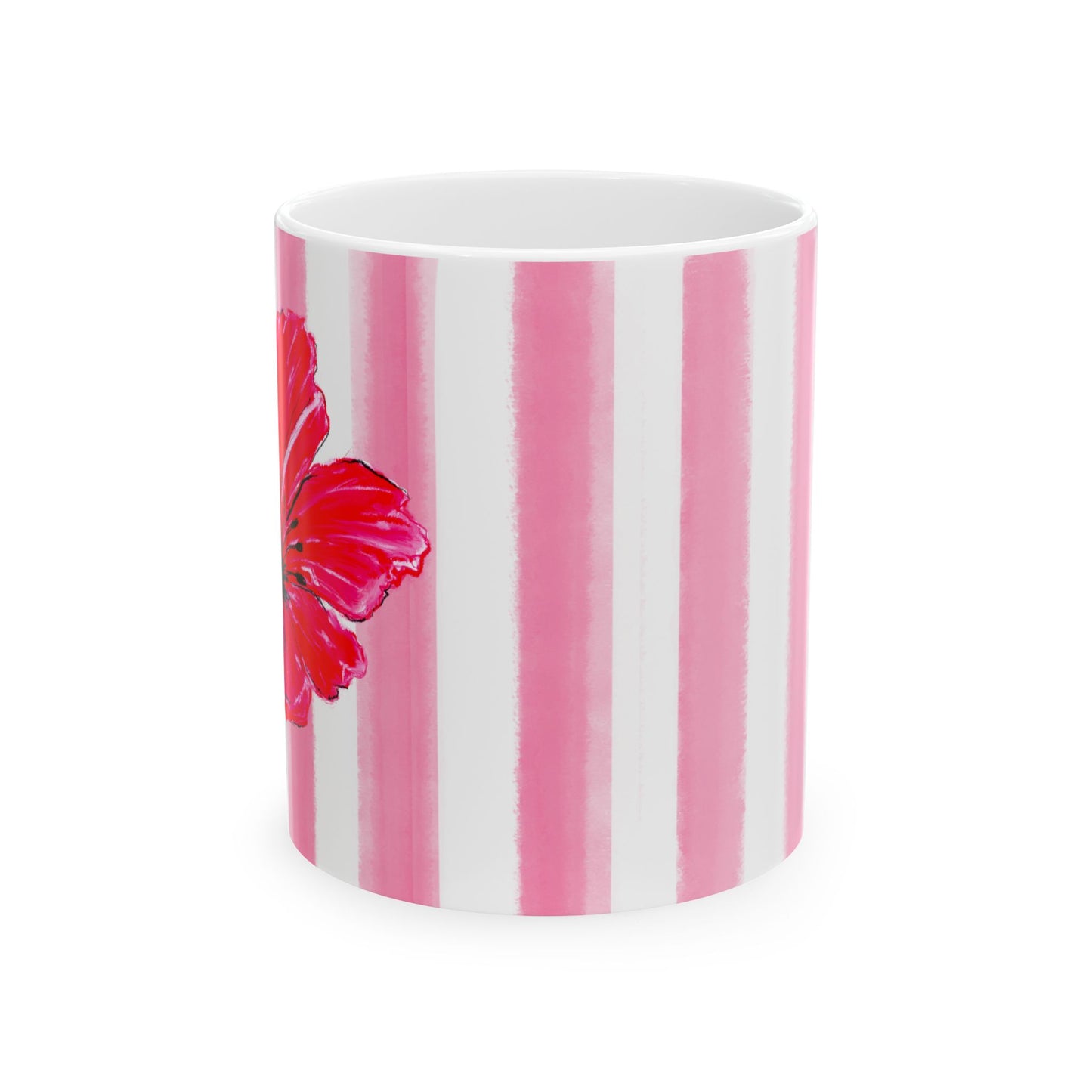 Dancing Tulips Mug Pink Red