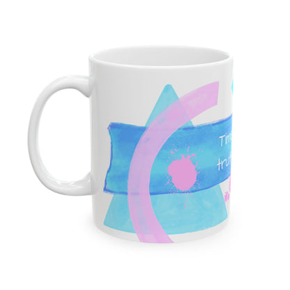 Pattern Play Mug "Time fades..."