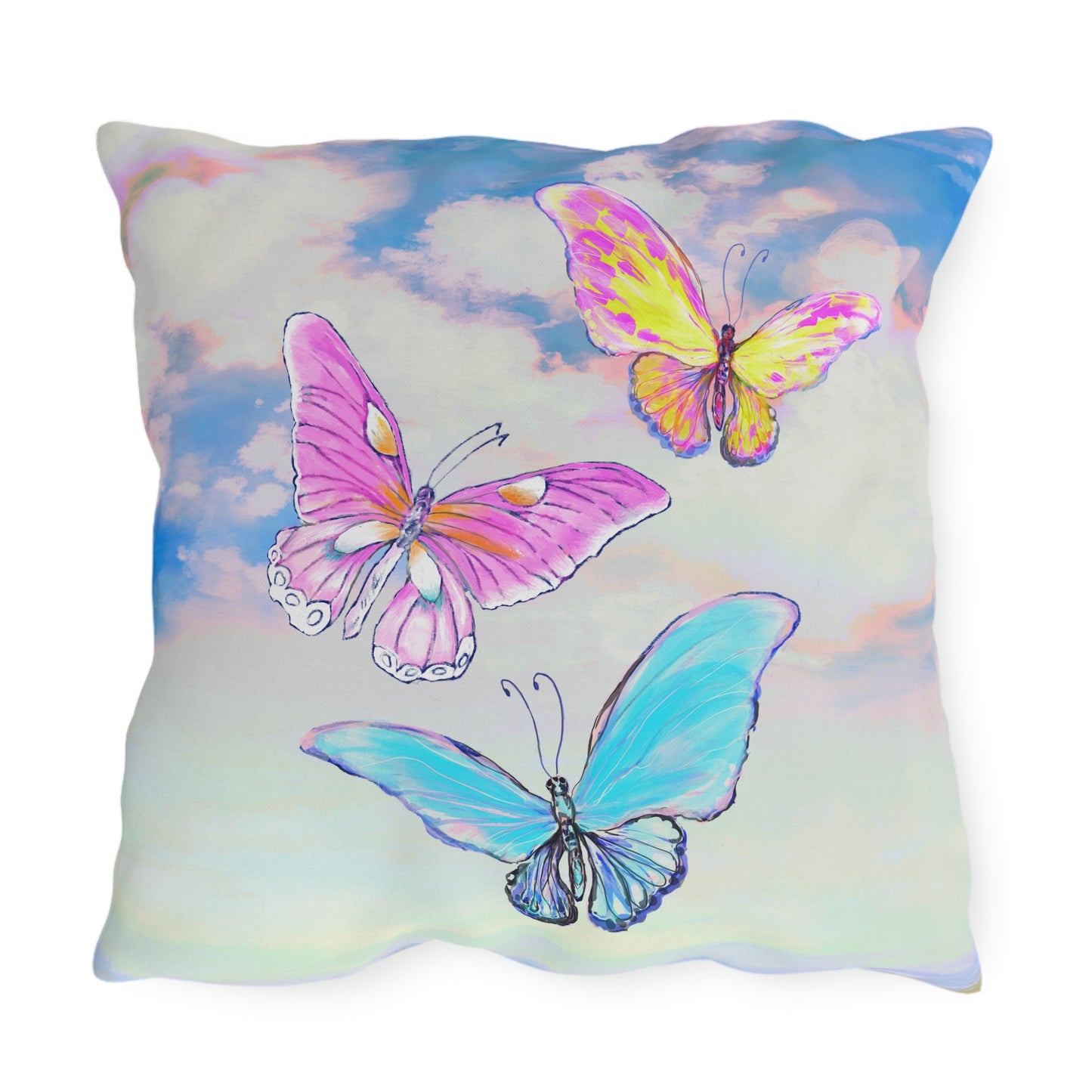 Outdoor Pillows Fluttering Butterflies C