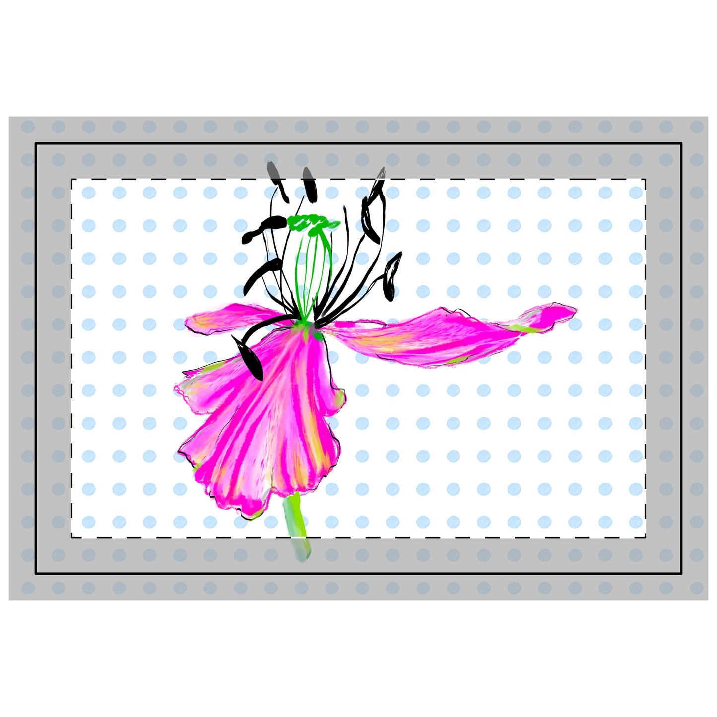 Vibrant Tulips Quilted Placemat
