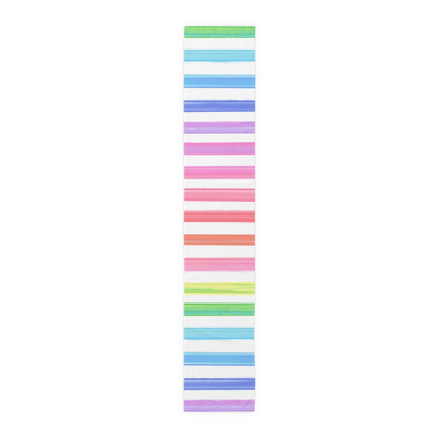 Watercolor Stripes Table Runner