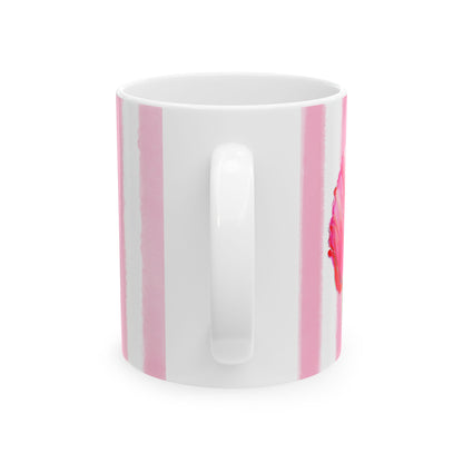 Dancing Tulips Mug Pink Red