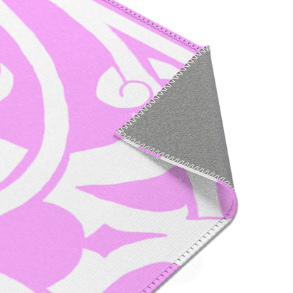 Scrollwork Indoor/Outdoor Rug Pink