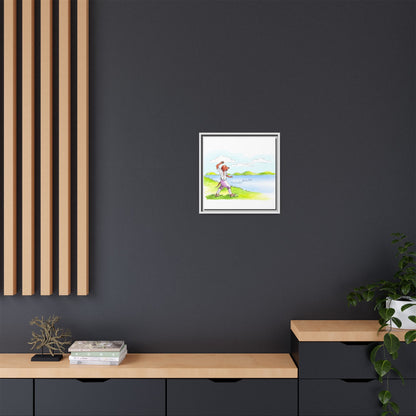Dogi Fun Matte Canvas Framed