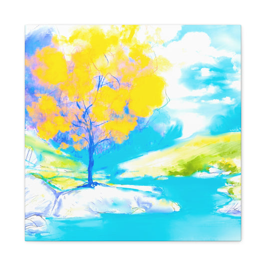 Joyful Landscape Matte Canvas, Stretched, 1.25"