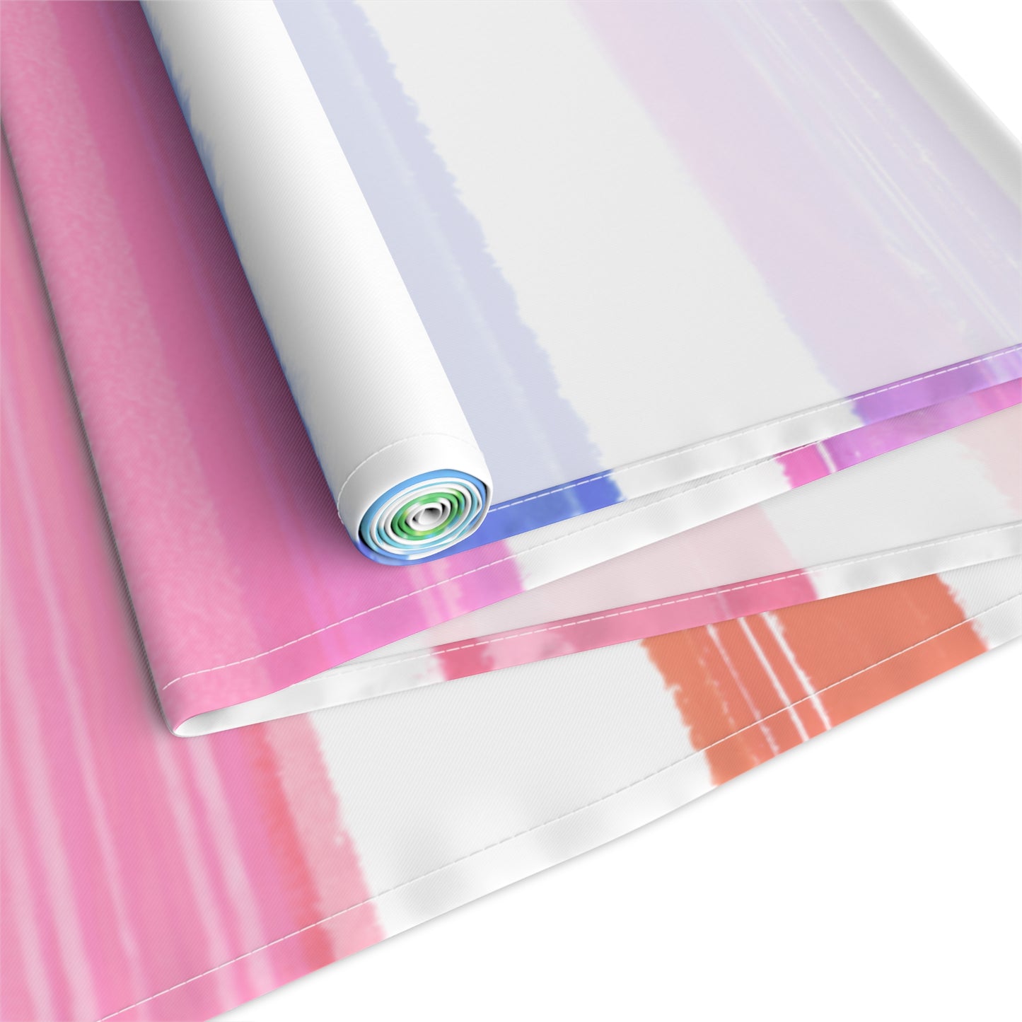 Watercolor Stripes Table Runner