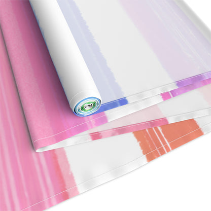 Watercolor Stripes Table Runner