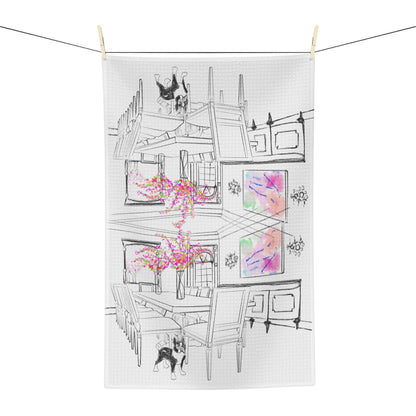 Dish Towels Microfiber  Illustration of Interior