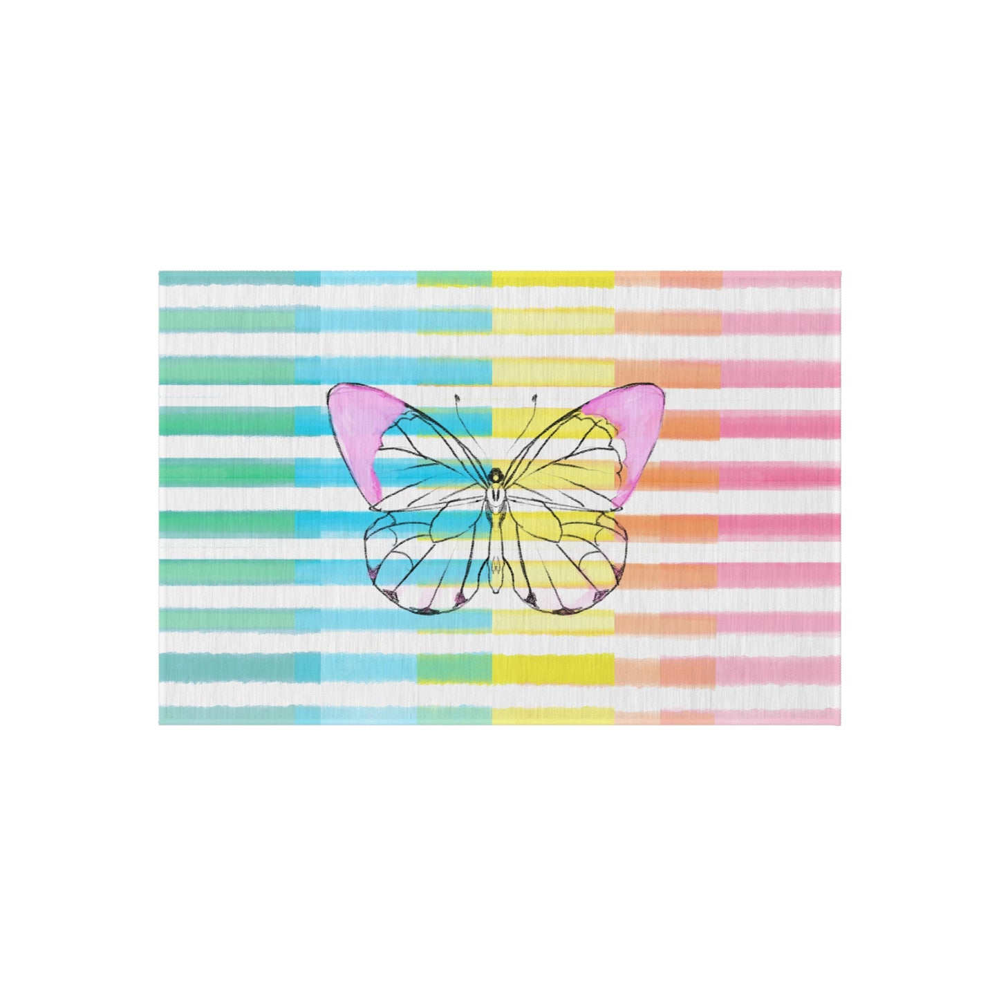 Butterfly Chroma Indoor or Outdoor Rug, 24 x 36