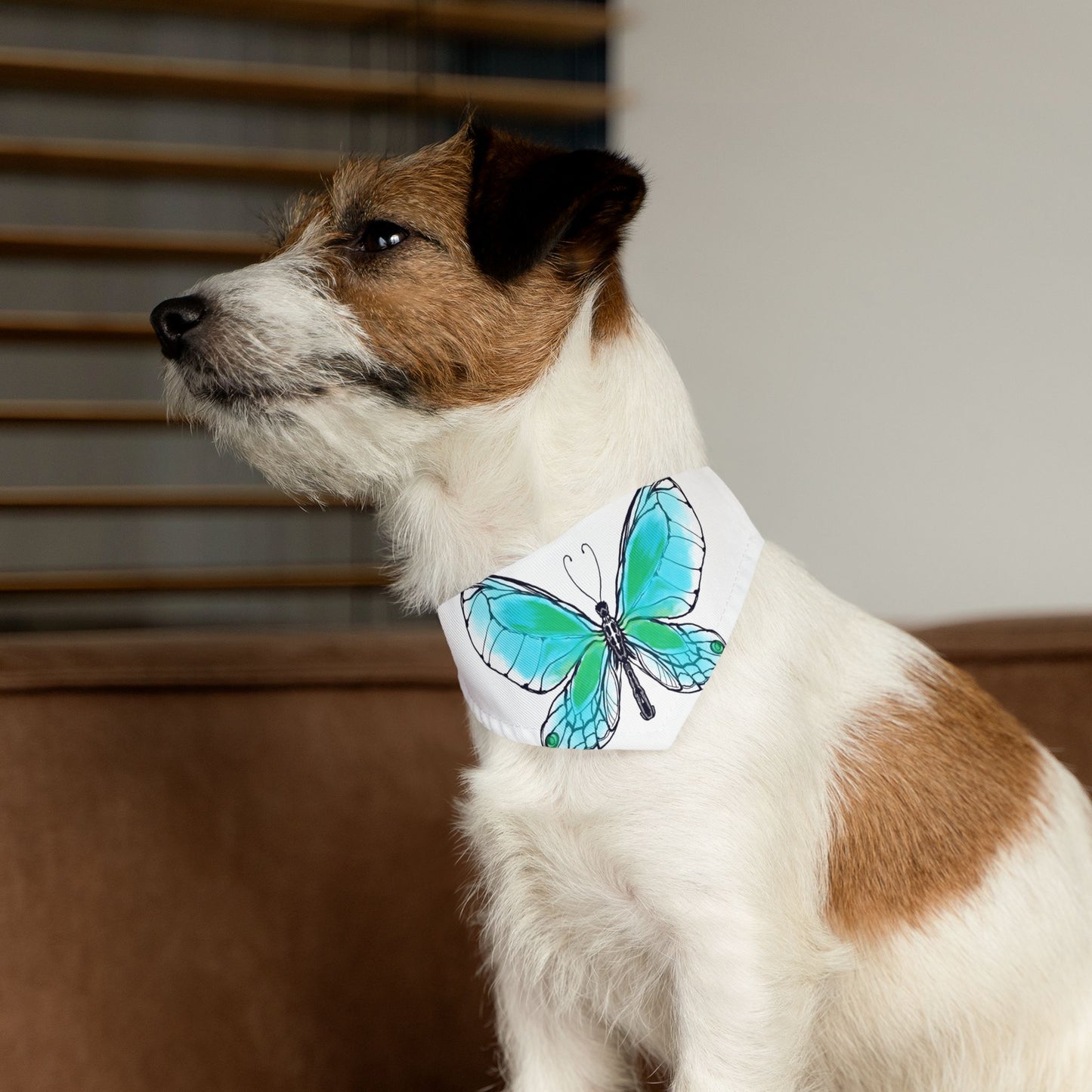 Pet Bandana Collar Colorful Flutter Charm