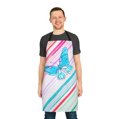 Aprons Butterfly Diagonal Stripes