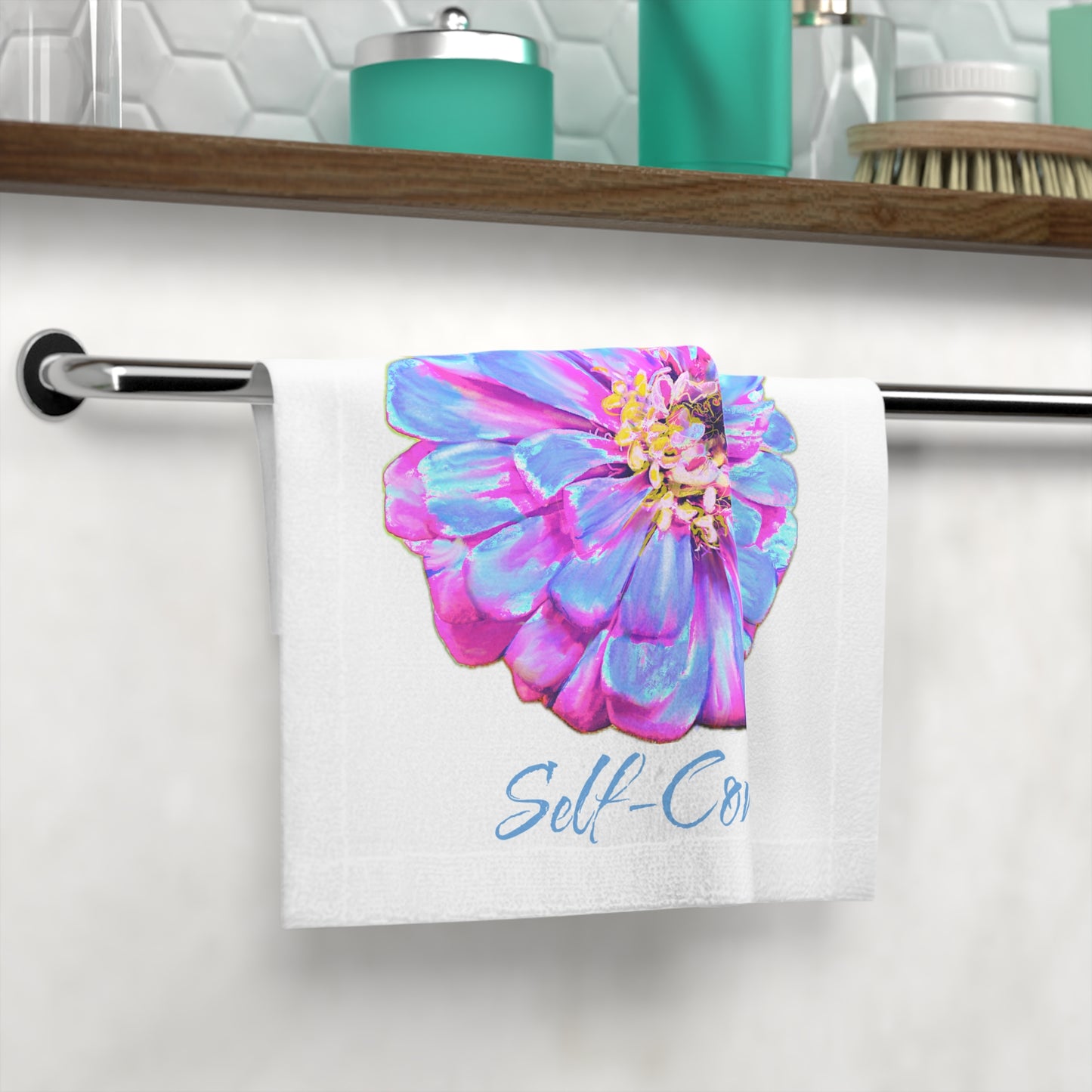 Zinnia Face Towel Self-Control