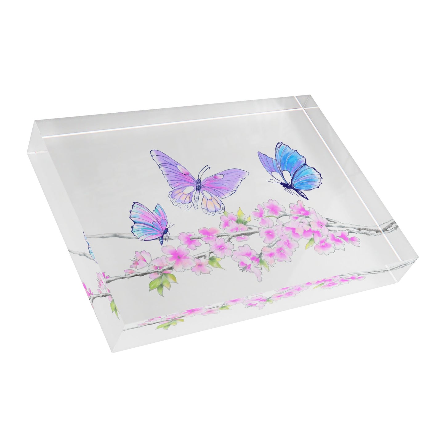 Blossom Whirl Acrylic Art Block
