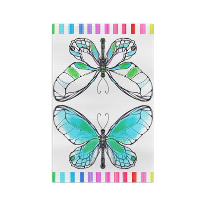 Flutterstripe Microfiber Tea Towel