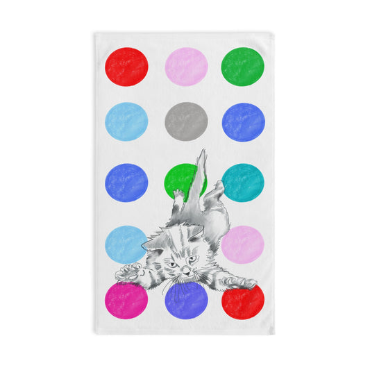 Kitty Fun Hand Towel Multi-Color