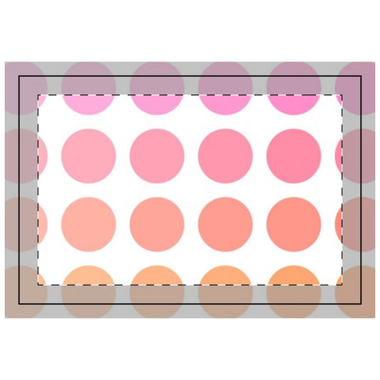 Polka Dot Joy Poly Quilted Placemat, Pink/Orange, Bright White Fabric Background