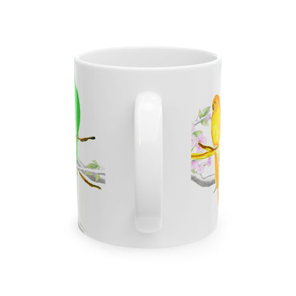 Mugs Blossoms & Birds Ceramic