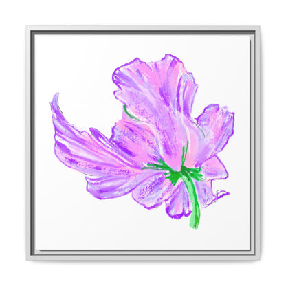 Dancing Tulips Matte Canvas, Framed (Multi-color) Lilac