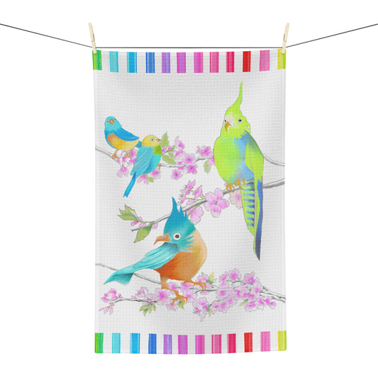 Dish Towels Jolly Birds Microfiber