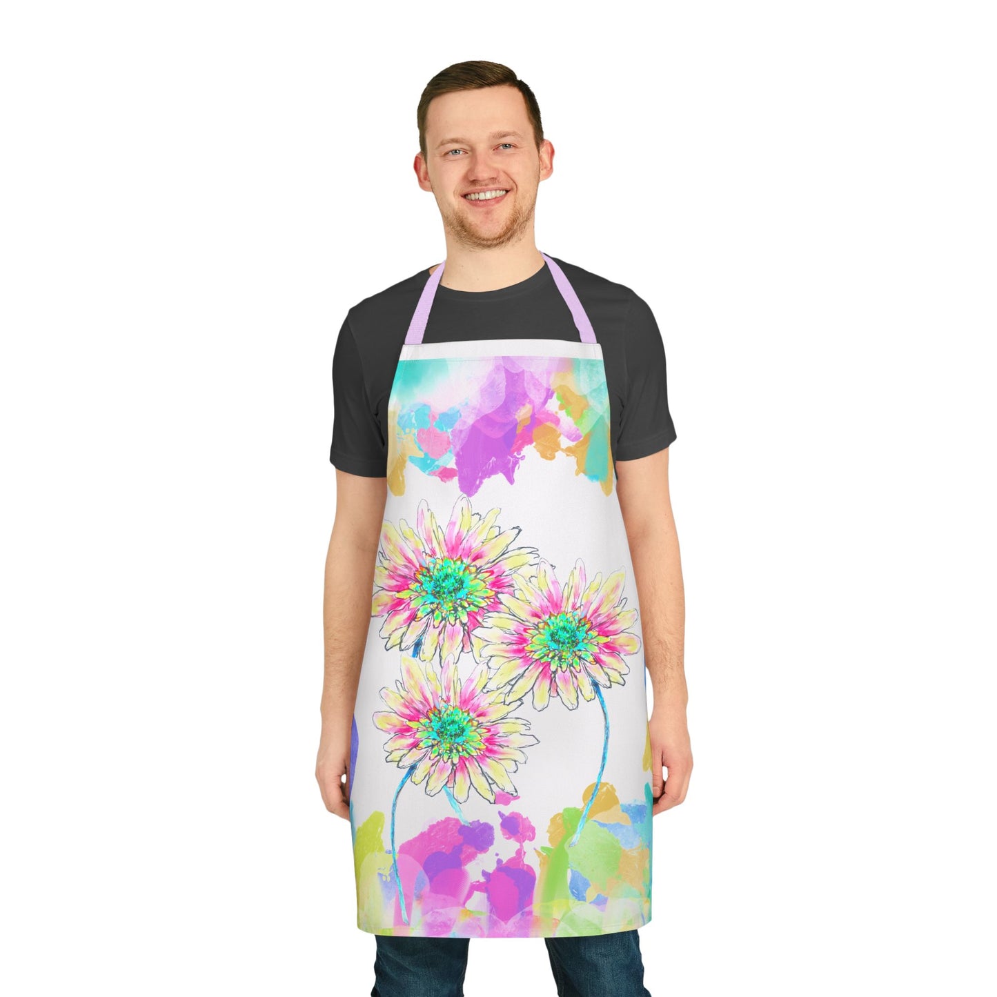 Zinnia Color Splash Apron