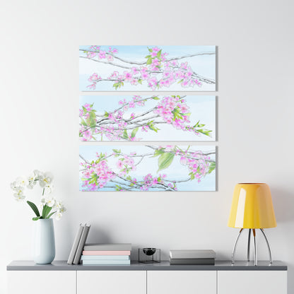 Cherry Blossoms Acrylic Prints (Triptych)