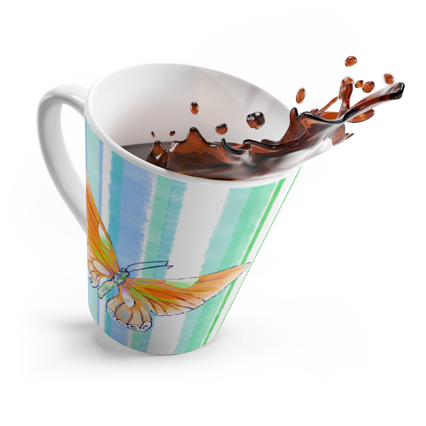 Fun Stripes Latte Mug