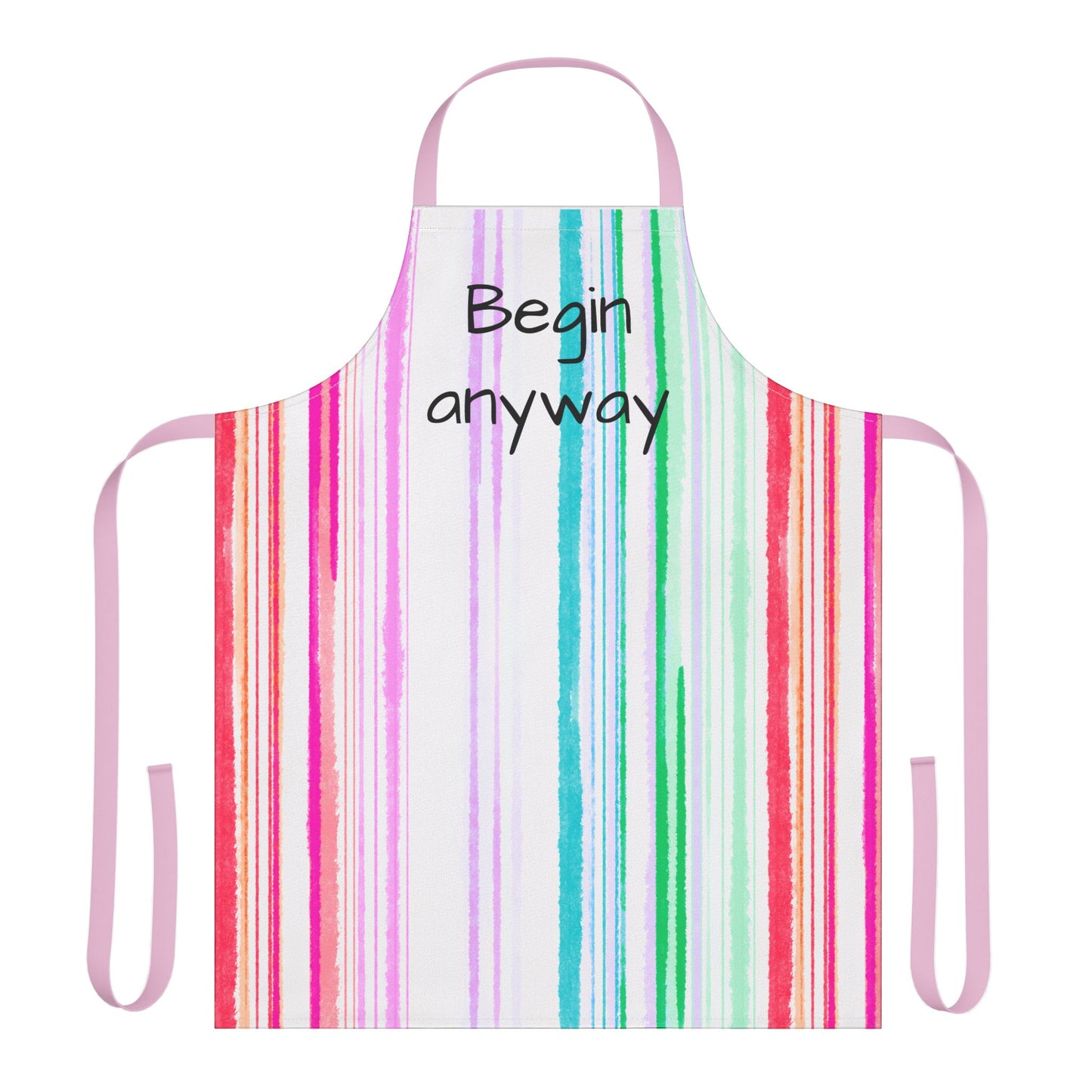 Watercolor Stripes Apron  Begin Away