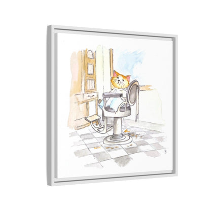 Kitty Fun Matte Canvas Framed