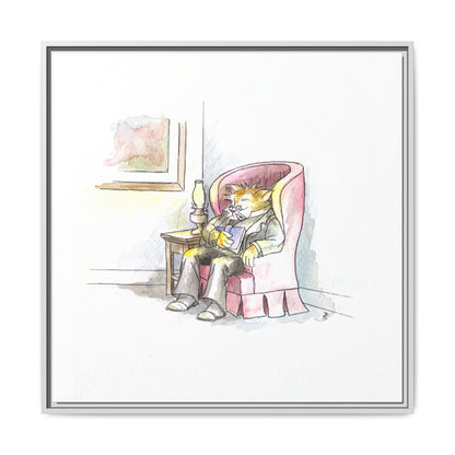 Kitty Fun Matte Canvas Framed
