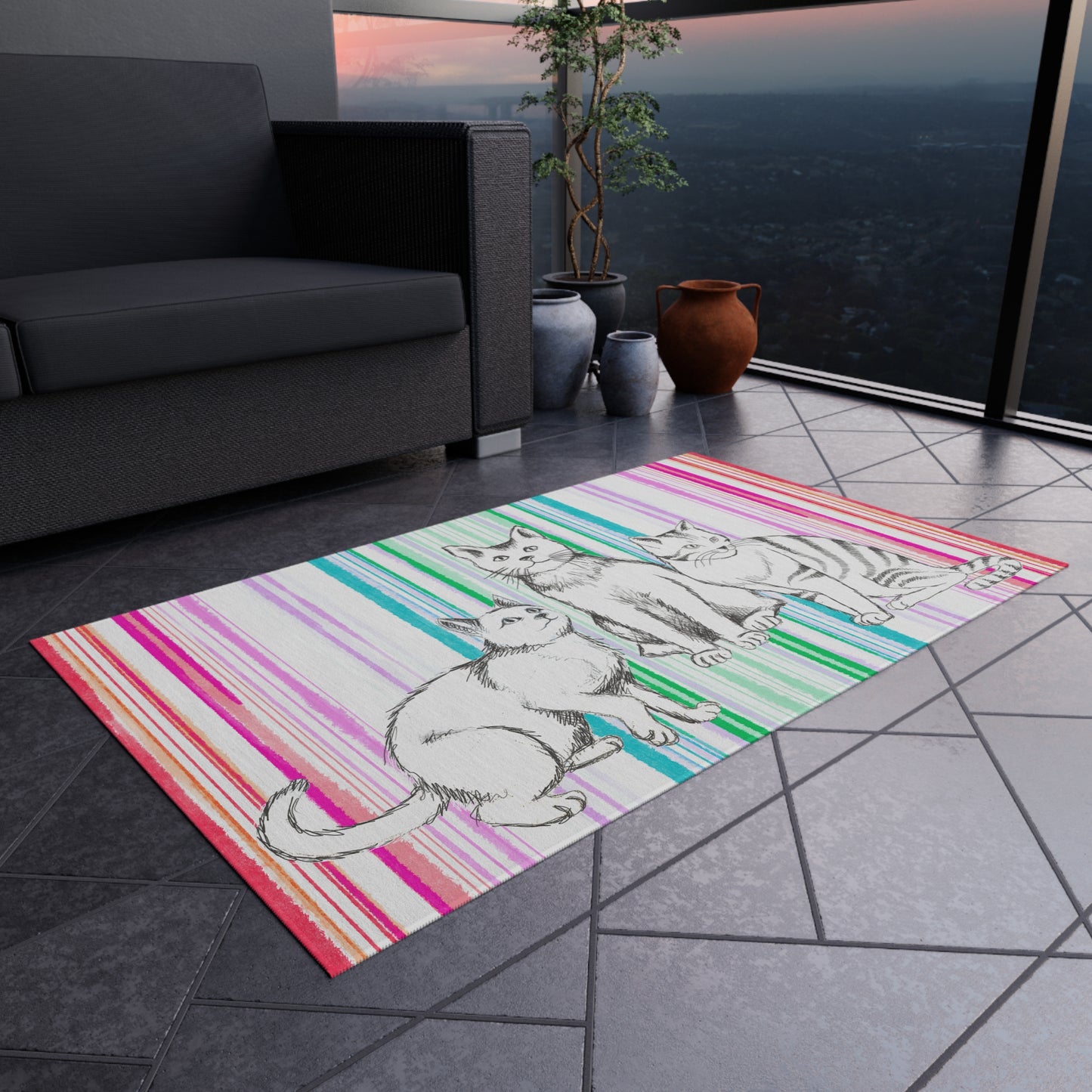 Rugs Indoor/Outdoor Kitty Fun