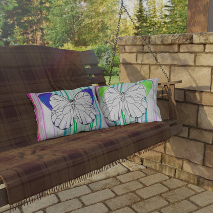 Pillows Outdoor Watercolor Butterfly Whimsy