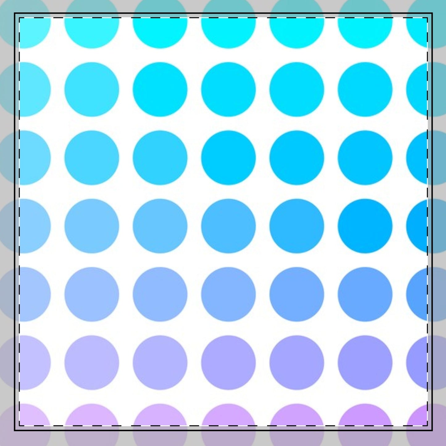 Polka Dot  Joy Cotton Twill Napkin in Shades of Blue and Purple, Creamy White Fabric Background