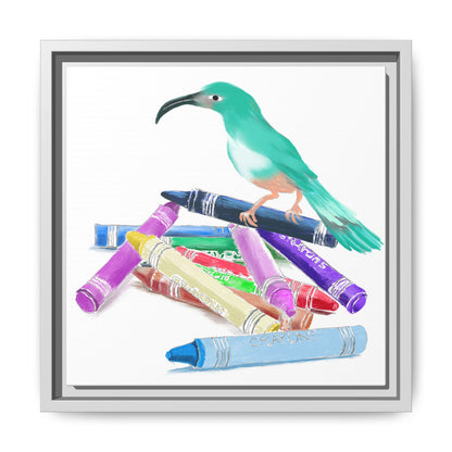 Jolly Birds Matte Canvas Framed