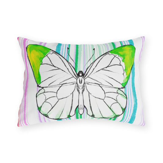 Copy of  Pillows Outdoor Watercolor Butterfly Whimsy