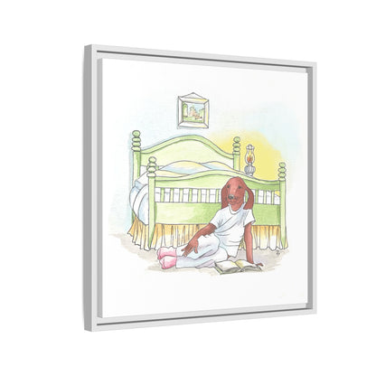 Dogi Fun Matte Canvas Framed